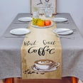 thumbnail image 2 of Coffee Coffee Beans Retro Table Runner Home Wedding Table Flag Mat Table Centerpieces Decoration Party Dining Long Tablecloth, 2 of 5