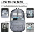 thumbnail image 2 of MAXTOP Ergonomic Multipurpose Durable Polyester 16 inch Laptop Bag with USB Charging Port, Gray, 2 of 6