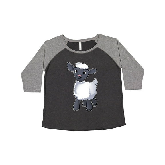 Inktastic Cute Little Lamb Women's Plus Size T-Shirt