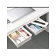 thumbnail image 5 of 1pc Japanese Style Desk Organizer Under Table Drawer, Non-perforated Desk Bottom Storage Hidden Adhesive Drawer Type Storage Box, 5 of 5