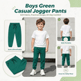 thumbnail image 2 of lcziwo Boys Fleece Athletic Sweatpants Kids Baggy Cinch Bottom Sweat Pants with Pockets Drawstring Joggers Pant, 2 of 11