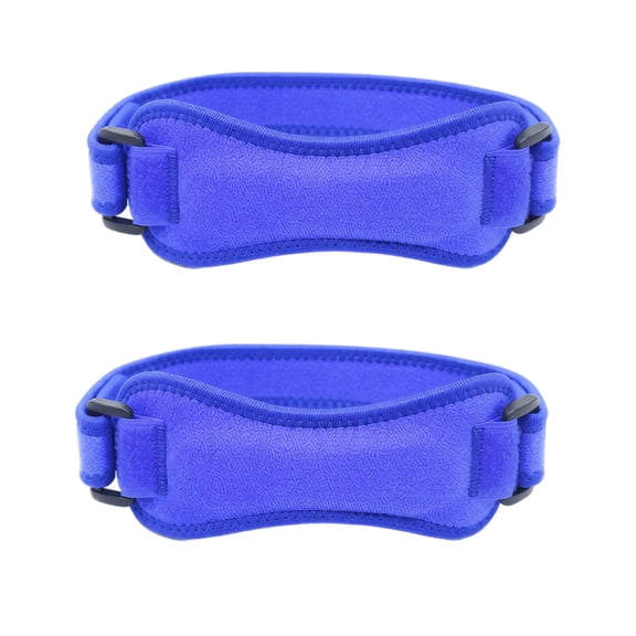 Sports Patella Strap, Compression Shock Absorption Neoprene Material Basketball Knee Support Men Women Adjustable Brace Joint Stability Tendon Relief Protection 2pc Blue