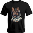 thumbnail image 1 of Mens T Shirts Dog with Space Suit Short Sleeve Casual Men's Tee Tops Graphic T-Shirts for Teen Boys/Men, 1 of 8
