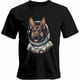 thumbnail image 1 of Camisetas casuales de manga corta con estampado de perro con traje espacial para hombre, 1 of 8