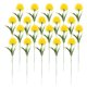 thumbnail image 1 of AURARMLET 20Ud Artificiales Flores De Amarillas Para Hogar, 1 of 8