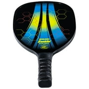 Franklin Sports Wooden Pickleball Paddle - Demolisher - Black, Blue, Yellow - 11oz