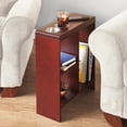 thumbnail image 2 of Side End Table with Drink Holders, Storage Shelves, Magazine Holder, 2 of 5