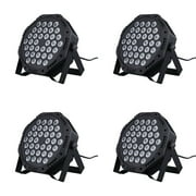 4 pcs 36LEDs NewDesign Stage Lights DJParLights RGB PartyLights Uplights SoundActivated Remote DMX Control Disco Dance Wedding Club Birthday Music Party Stage Lighting