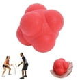 thumbnail image 6 of GARENDE 6xCoordination Agility Hexagonal Tennis Fitness Reaction Ball Red, 6 of 9