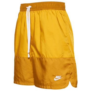 Nike Mens Nike SPE Woven Flow Long Shorts - Mens Gold Size M