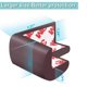 thumbnail image 3 of 12 Pack Soft Corner Protector Baby Proofing Edge and Corner Guards, Safety Pre-Taped Furniture Bumper(coffee), 3 of 4