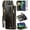 Coffee, variant on for iPhone 15 Wallet Case, for iPhone 15 Case Wallet for Women Men, Vintage PU Leather Magnetic Bukckle Flip Closure Wrist Strap Zipper Card Holder Phone Cases for iPhone 15, Luxury Coffee