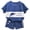 Blue, variant on Toddler Boy Animal Cartoon Patterns Outfits Set 1-8T Boy Clothes(Blue, 5-6 Years)