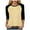 Beige, variant on zaveiop 3/4 Sleeve Tops for Women Workout Jersey Shirts Baseball Style Raglan Tshirts Casual Color Block Tees Comfy Steetwear (Red, S)