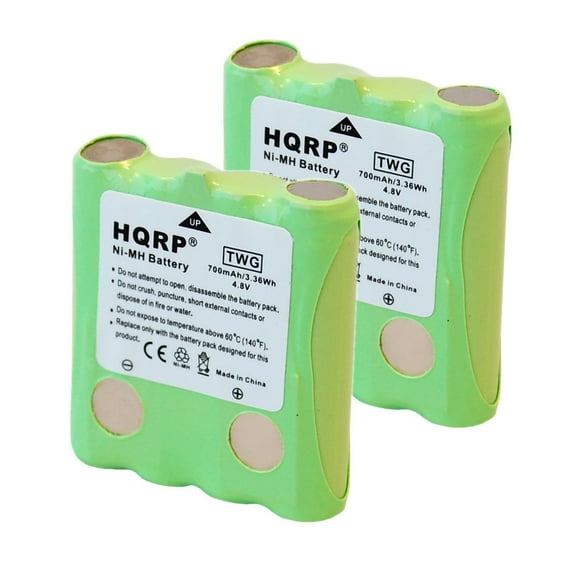 HQRP TWO Batteries for Cobra PR245, PR250-WX-C, PR255-VP, PR270, PR3100-DX, PR3175-WX