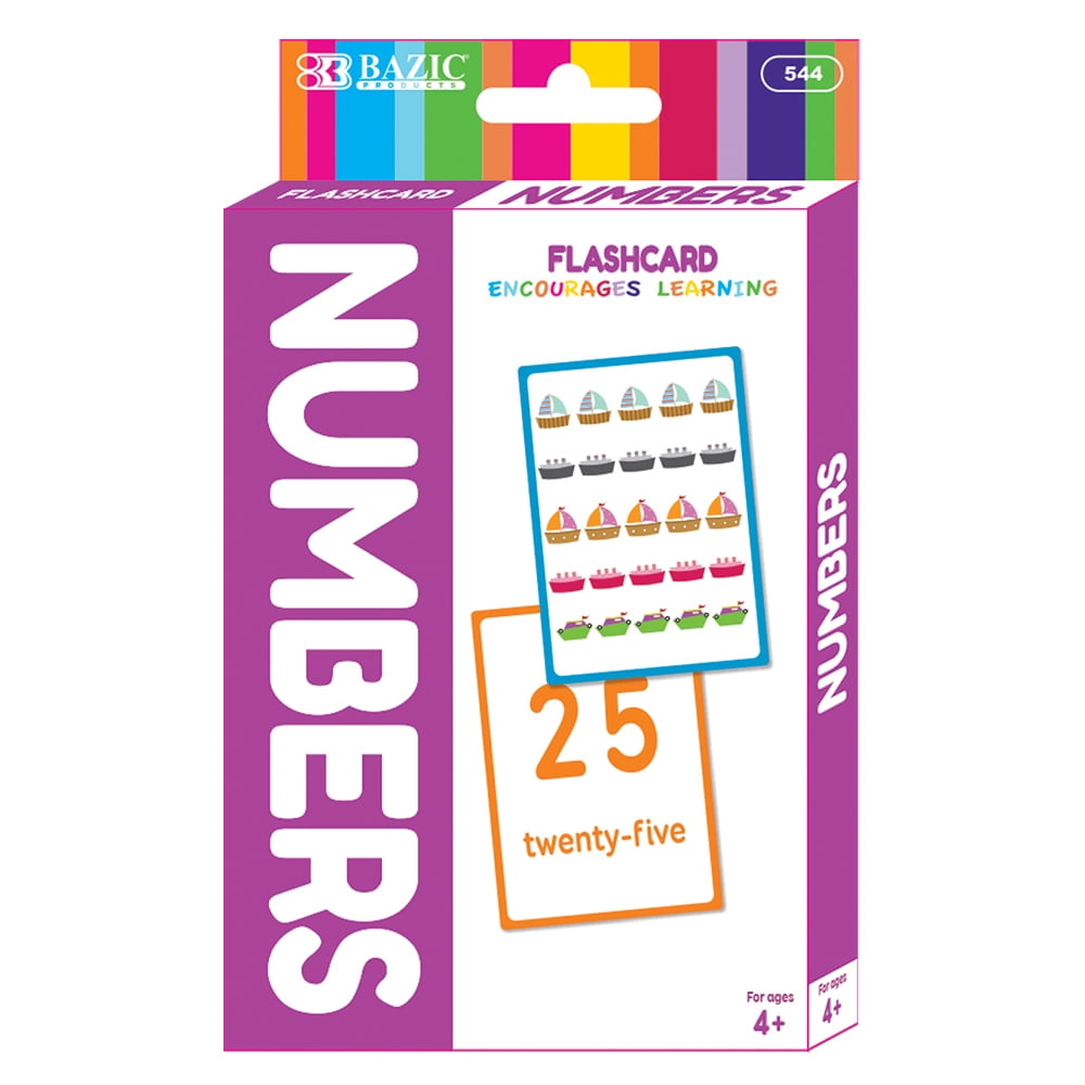 Numbers Flash Cards - 36/Pack Case Pack of 72 - Walmart ...