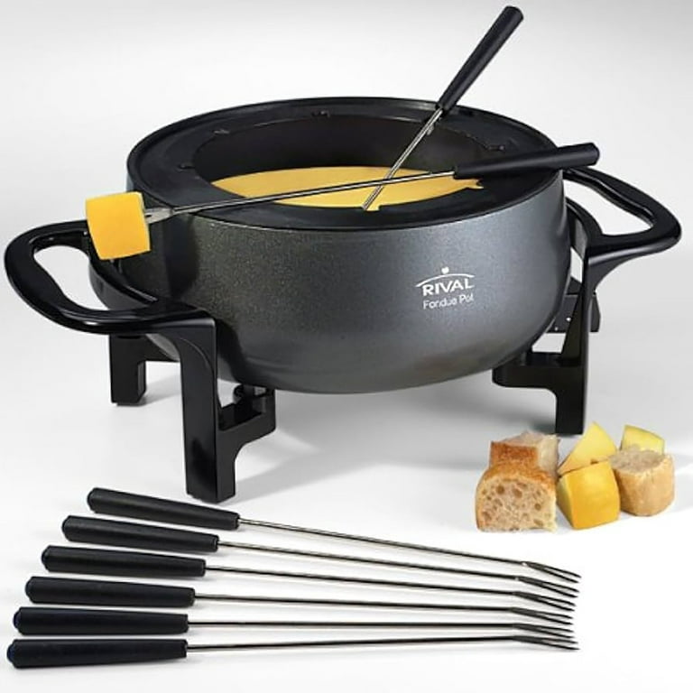  Rival Stainless Steel Electric Fondue Pot Set : Home & Kitchen