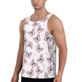 thumbnail image 2 of Fotbe Butterflies (2) Pattern Men's Quick Dry Workout Tank Top Gym Muscle Tee Fitness Bodybuilding Sleeveless T Shirt Breathable Workout Shirt-XX-Large, 2 of 9