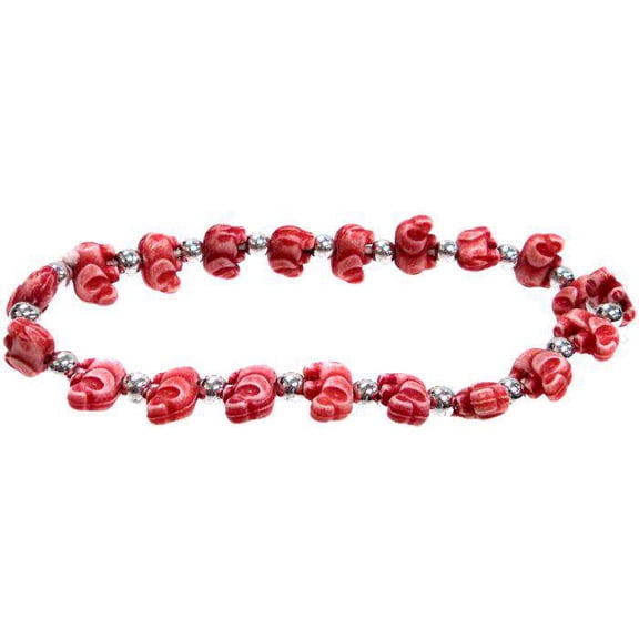 Elephantz Red Elephants Bracelet