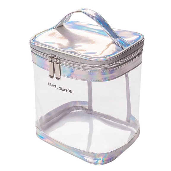 Cosmetic Bag Travel Transparent Makeup Bag Wash Bag Multifunctional Large Capacity Colorful Storage Solution