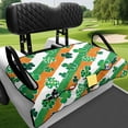 thumbnail image 4 of XYZCANDO Shamrock Stripe Universal Golf Cart Seat Cover with 4 Pockets - Non-Slip Washable Terry Cloth Protector for 2-Seat Golf Carts, 4 of 8