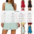 thumbnail image 3 of Women's Summer Button Down Mini Dress Round Neck Sleeveless Work Dresses Elegant Casual Tennis Dress Golf Athletic Dress, 3 of 9