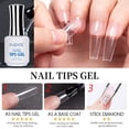 thumbnail image 4 of PUENTE-pegamento para puntas de uñas postizas, pegamento 3 en 1 para uñas postizas, función transparente, capa Base de Gel UV, pegamento de barra de diamante, 15ML, 4 of 4