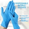 VBXOAE 100pc Nitrile Dishwashing Gloves Household Food Grade Labor