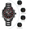 thumbnail image 5 of De pulsera Hombres reloj digital cuarzo alarma cronómetro negocio deportes casual reloj de pulsera 1 1, 5 of 5