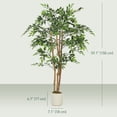 thumbnail image 3 of HOMCOM 5FT Artificial Banyan Tree, Set of 2 Artificial Plant for Home Decor, 3 of 10