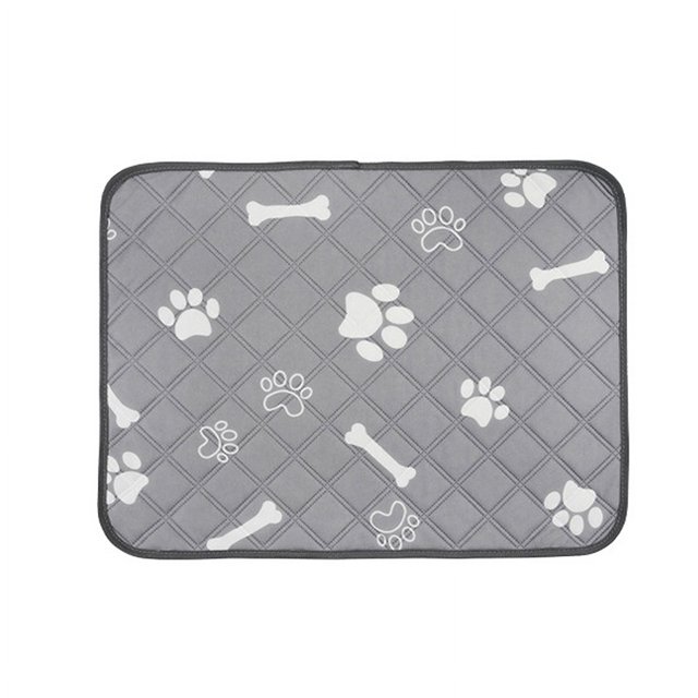 Dog Washable Pee Pads Bone Pattern Reusable Water Absorption Prevent Slipping Waterproof Breathable Pet Training Pads 60 X 45cm/39.4 X 17.7in