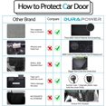 thumbnail image 3 of Protector de puerta de coche Durapower, 2 unidades, impermeable, 600D, negro, 3 of 6