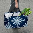 thumbnail image 7 of Snowflake Large Capacity Reusable Oxford Cloth Laundry Organizer: Foldable Laundry Basket, Bag, and Picnic Basket, 7 of 7