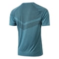 thumbnail image 4 of Men's Athletic Running T-Shirts Quick Dry Gym Workout Shirts Moisture Wicking Short-Sleeve Lightweight Sports Tee Tops (Dark Green,L), 4 of 5