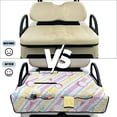 thumbnail image 6 of COEQINE Golf Cart Seat Covers with Carry Handle, Comfortable Golf Cart Seat Towel Blanket, Fits for EZGO Yamaha Club Car and Other 2-Seat Golf Carts, Macaron Golf Print, 6 of 8