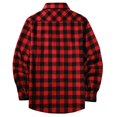 thumbnail image 5 of Boys Plaid Shirts Long Sleeve Button Down Flannel Shirt Casual Tops Comfy Lapel Checkered Shirt Tops For Kids,Flannel Shirt Boys 12-13 Years, 5 of 7