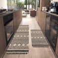 thumbnail image 2 of Boho Kitchen Mat Set of 2,Modern Farmhouse Southwestern Kitchen Rugs and Mats Non Skid Washable,Moroccan Runner Rugs with Rubber Backing for Kitchen Decor and Accessories (17"x47"+17"x30"), 2 of 6
