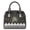 Black-Skeleton Pumpkin, variant on Ghost Pumpkin Print Purses and Handbags for Women, Bat Classy Satchel Handbag Leather Tote Purse Handle Bags Shoulder Bag, Zippered Hobo Bag for Shopping, Purple