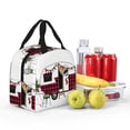 thumbnail image 3 of Kdxio Vintage Buffalo Plaid Christmas Camper Print Insulated Lunch Bag,Reusable Tote Lunch Box for Women Men,Leakproof Cooler Lunch Bags for Work Office Travel Picnic, 3 of 6