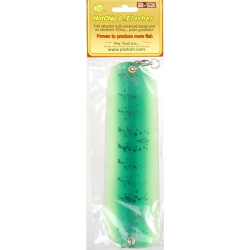 Pro-Troll Hot Chip Flasher, Green Glow Splatter