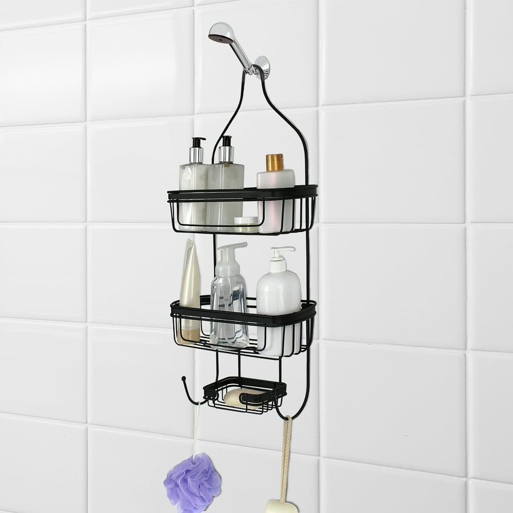 Splash Home Shower Caddy Bathroom Hanging Head Two Basket Organizers