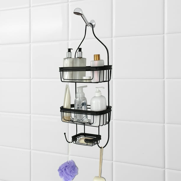 Splash Home Shower Caddy Bathroom Hanging Head Two Basket Organizers