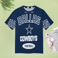 thumbnail image 4 of Dallas Cowboys Football Team Women's T-Shirt Short Sleeve T Shirts Tops Tee Ladies Loose T, 4 of 6