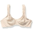 thumbnail image 1 of Olga Womens Sheer Leaves Minimizer Bra, 1 of 2