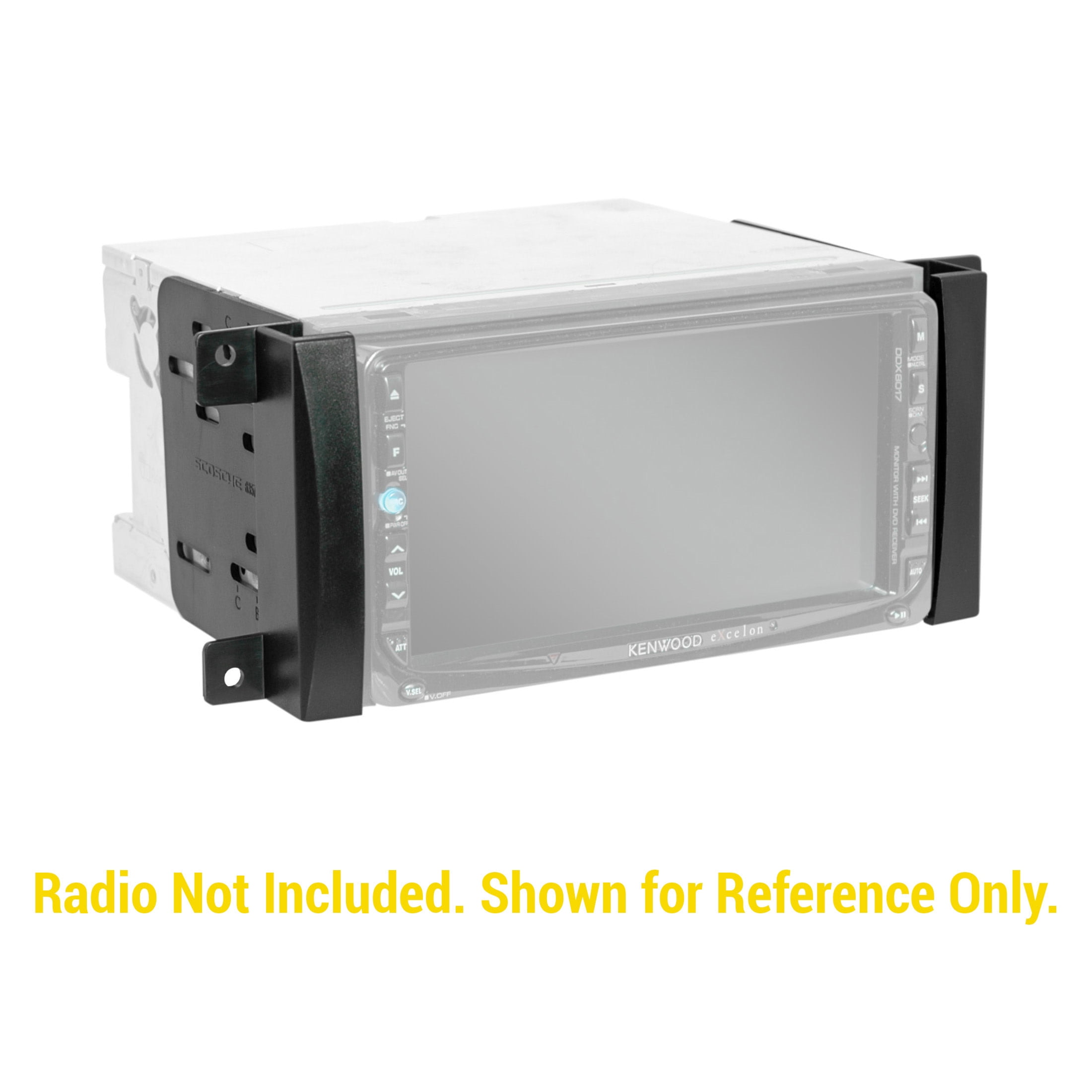 Single Din Car Stereo Install Kit - Fits Jeep Wrangler, Grand Cherokee, Liberty 2007-2017