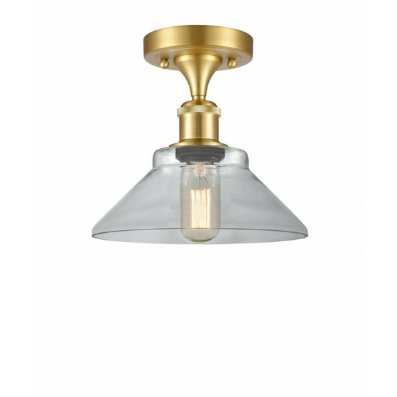 Innovations Lighting - Orwell - 1 Light Semi-Flush Mount In Industrial Style-9