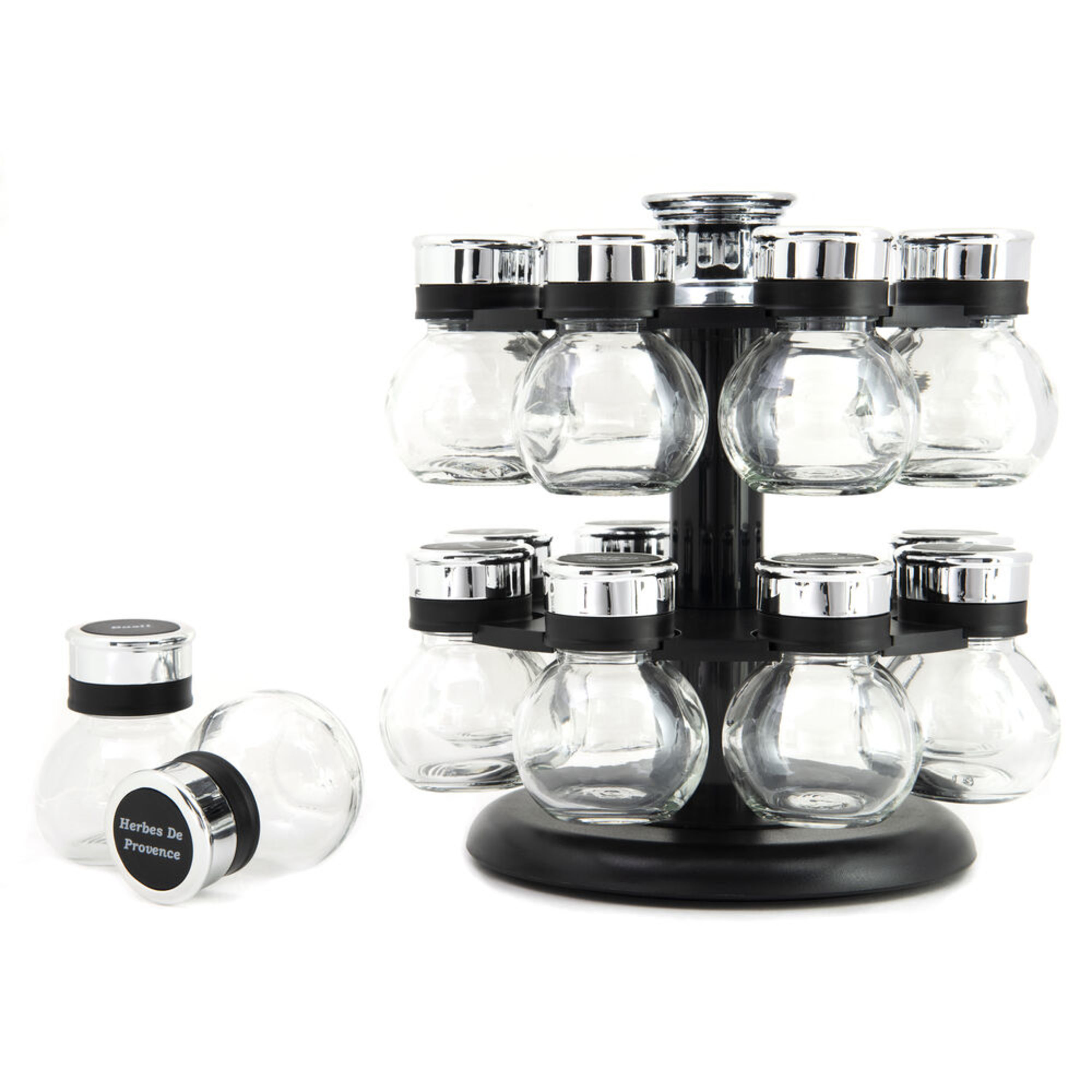 Kamenstein 16-Jar Ellington Spice Rack, Unfilled