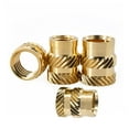 thumbnail image 5 of 1/4-20 Heat Brass Insert Nut Double Twilled Knurled Injection Molding Embedment Inserts Hot Melt 3D Printing Inserts Nuts, 5 of 6