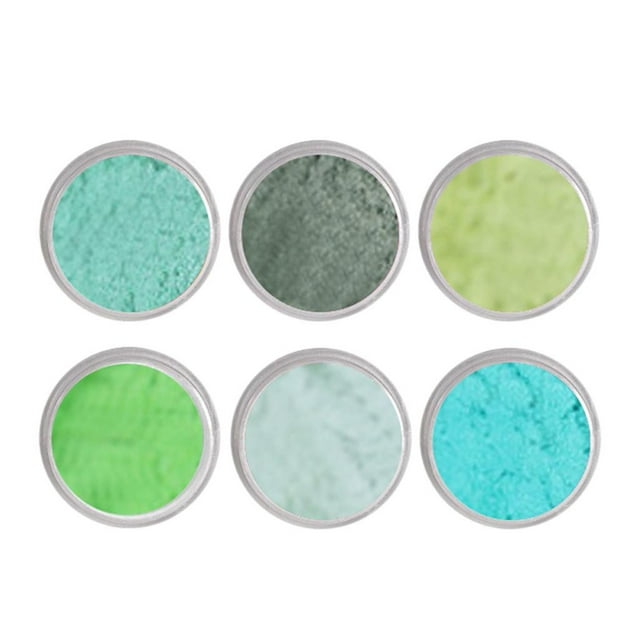 Cuticate 6 1G Setiap Serbuk Verde Jinwen Sombra de ojos Dust Nail Glitter