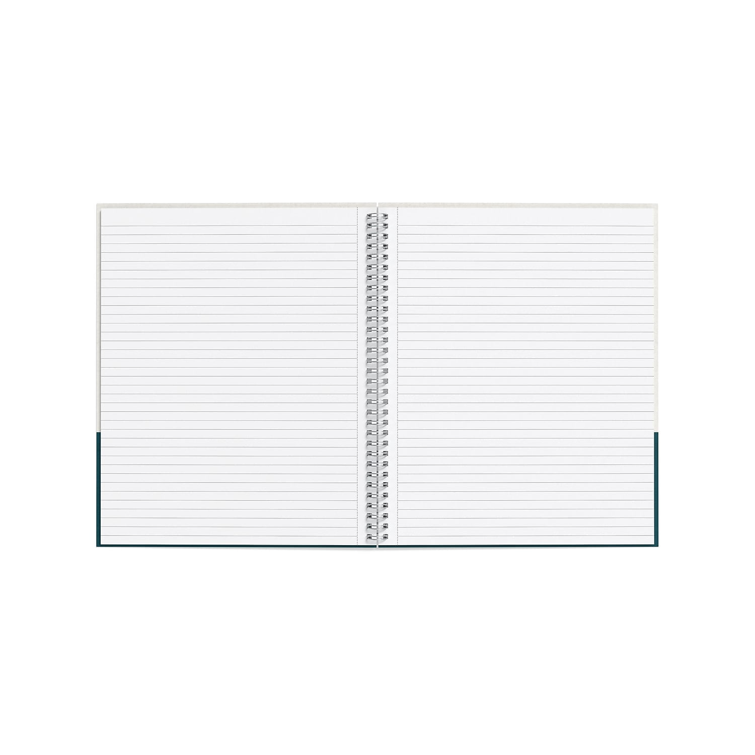Staples TRU RED Large Hard Cover Ruled Notebook Gray/Teal  3/Pack TR55738VS